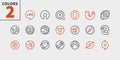 Logos UI Pixel Perfect Well-crafted Vector Thin Line Icons 48x48 Ready for 24x24 Grid for Web Graphics and Apps with