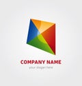 Single Logo Design - Kite multicolored for Company Branding