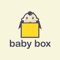 Logotype baby box Royalty Free Stock Photo