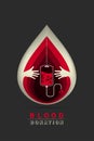 Logotype blood donation