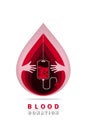 Logotype blood donation