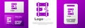 Logotype Broken or cracked rails on a railway icon isolated on white background. Logo design template element. Vector