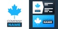 Logotype Canadian maple leaf icon isolated on white background. Canada symbol maple leaf. Logo design template element Royalty Free Stock Photo
