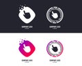 Click pointer icon. Hand cursor sign. Vector Royalty Free Stock Photo