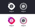 Information sign icon. Info symbol. Vector Royalty Free Stock Photo