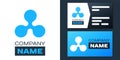 Logotype Cryptocurrency coin Ripple XRP icon isolated on white background. Digital currency. Altcoin symbol. Blockchain