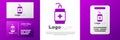 Logotype Hand sanitizer bottle icon isolated on white background. Disinfection concept. Washing gel. Alcohol bottle for Royalty Free Stock Photo