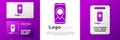 Logotype Infographic of city map navigation icon isolated on white background. Mobile App Interface concept design