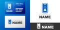 Logotype Infographic of city map navigation icon isolated on white background. Mobile App Interface concept design