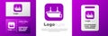 Logotype Lifeboat icon isolated on white background. Logo design template element. Vector Royalty Free Stock Photo