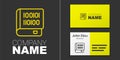 Logotype line Books about programming icon isolated on grey background. Programming language concept. PHP, CSS, XML Royalty Free Stock Photo