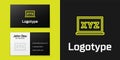 Logotype line XYZ Coordinate system on chalkboard icon isolated on black background. XYZ axis for graph statistics