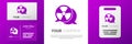 Logotype Radioactive icon isolated on white background. Radioactive toxic symbol. Radiation Hazard sign. Logo design Royalty Free Stock Photo