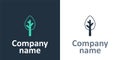 Logotype Tree icon isolated on white background. Forest symbol. Logo design template element. Vector