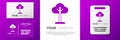 Logotype Tree icon isolated on white background. Forest symbol. Logo design template element. Vector