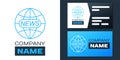 Logotype World and global news concept icon isolated on white background. World globe symbol. News sign icon. Journalism Royalty Free Stock Photo