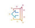 Logout arrow line icon. Sign out. Vector Royalty Free Stock Photo