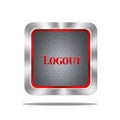 Logout button. Royalty Free Stock Photo