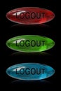 Logout button