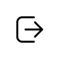 Logout icon. Exit Vector