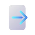 Logout pixel perfect flat gradient two-color ui icon