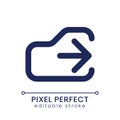 Logout pixel perfect linear ui icon