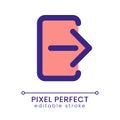 Logout pixel perfect RGB color ui icon