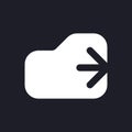 Logout white pixel perfect solid ui icon