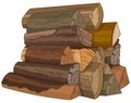 The Logs of Fire Wood Royalty Free Stock Photo