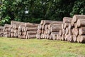 Logs of gold teak