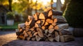logs stack of wood Royalty Free Stock Photo
