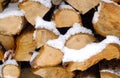 Winter firewood Royalty Free Stock Photo