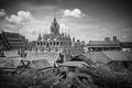 Loha Prasat Metal Castle in Wat Ratchanaddaram Worawihan at Ratchadamnoen road Bangkok Thailand Royalty Free Stock Photo