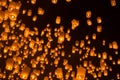 Loi Krathong chiangmai thailand Royalty Free Stock Photo