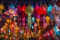 Loi Krathong lanterns Royalty Free Stock Photo