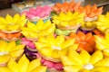 Loi Krathong rafts of bread Royalty Free Stock Photo