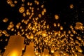 Loi Krathong and Yi Peng Festival Royalty Free Stock Photo