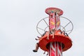 Loifling, Germany - 26 July, 2018: People have fun in amusement park Churpfalzpark Loifling. Beautiful place for entertainment.