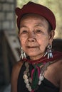 Elderly Burmese woman.
