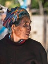 An eldery woman at the weekly market in Loikaw.