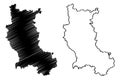 Loire Department France, French Republic, Auvergne-Rhone-Alpes region, ARA map vector illustration, scribble sketch Loire map