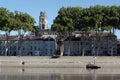 Loire river banks in Orleans city