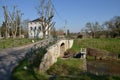 Loiret, the watergate of Chatillon sur Loire Royalty Free Stock Photo