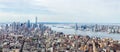 Loiwer Manhattan Skyline Aerial View