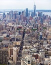 Loiwer Manhattan Skyline Aerial View Royalty Free Stock Photo