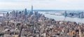 Loiwer Manhattan Skyline Aerial View, NYC Royalty Free Stock Photo