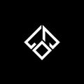 LOJ letter logo design on black background. LOJ creative initials letter logo concept. LOJ letter design Royalty Free Stock Photo