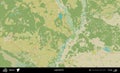 Lojeu District, Belarus. Topographic Humanitarian Royalty Free Stock Photo