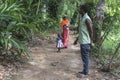 Lokal people in the Jungle in Zanzibar