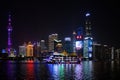Lokatse night cityscape in Shanghai China Royalty Free Stock Photo